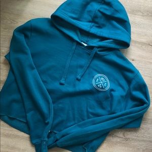 Cropped Sand Cloud hoodie